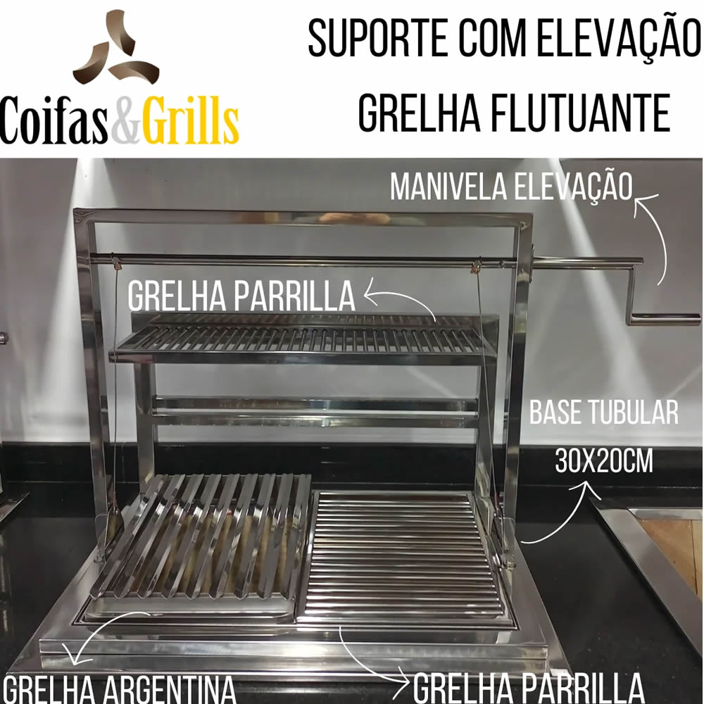 Suporte com Grelhas Flutuantes